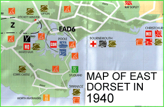 A Map of East Dorset in 1940