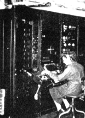 A Radio operator using the Goniometer control