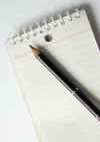 Note pad and pencil