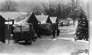 TRE Malvern Huts in winter 1942-3