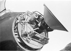 A centrmetric nose unit installed in a Beaufighter
